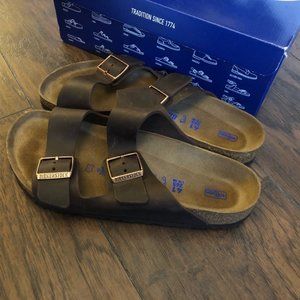 Birkenstock Arizona, Oiled leather, Soft footbed